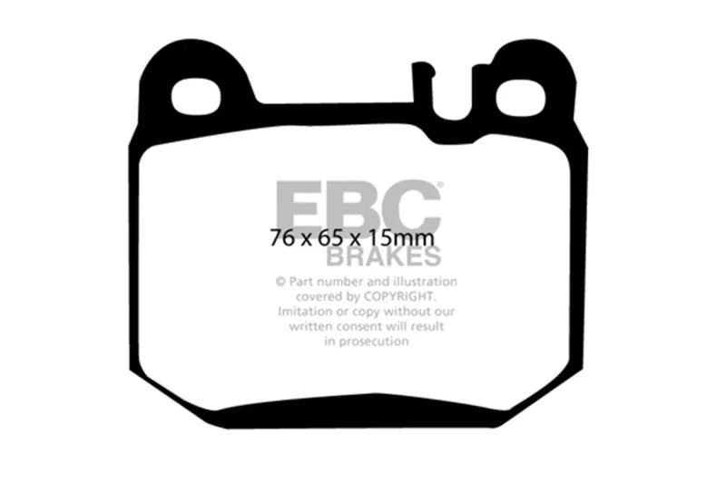 EBC 04-07 Maserati Quattroporte 4.2 Yellowstuff Rear Brake Pads - Main Product View