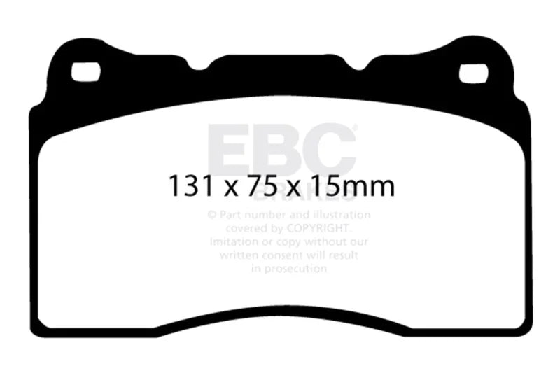 EBC 04-08 Acura TL 3.2 (Manual)(Brembo) Ultimax2 Front Brake Pads - Main Product View
