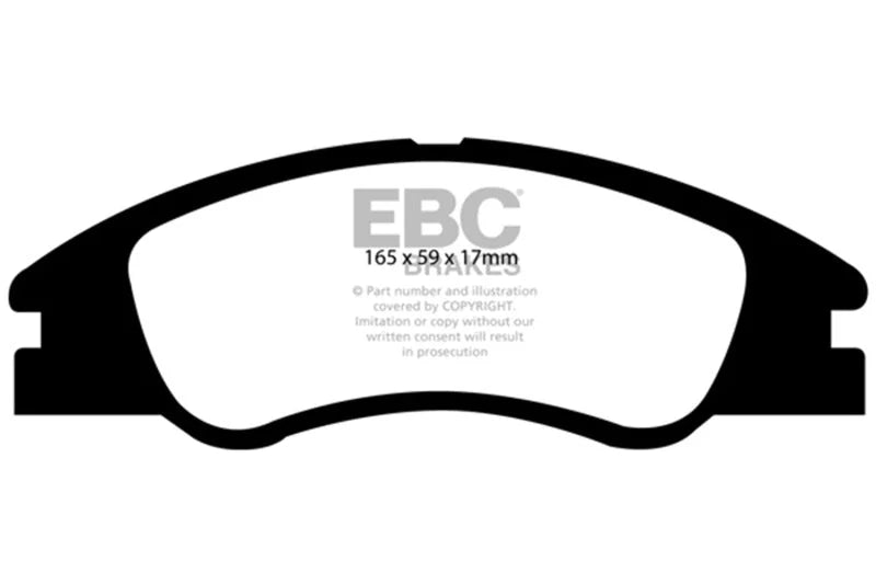 EBC 04-09 Kia Spectra 1.8 Greenstuff Front Brake Pads - Main Product View