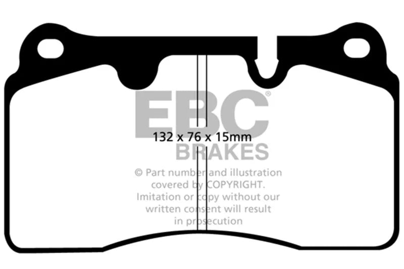 EBC 04-12 Aston Martin DB9 5.9 Bluestuff Front Brake Pads - Main Product View