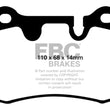 Load image into Gallery viewer, EBC 04-12 Aston Martin DB9 5.9 Yellowstuff Rear Brake Pads - Main Product View