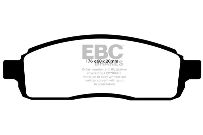 EBC 04 Ford F150 4.2 (2WD) 6 Lug Greenstuff Front Brake Pads - Main Product View