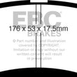 Load image into Gallery viewer, EBC 05-06 Infiniti QX56 5.6 (Bosch) Greenstuff Front Brake Pads - Main Product View