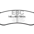 Load image into Gallery viewer, EBC 05-07 Chrysler Pacifica 3.5 Greenstuff Rear Brake Pads - Main Product View