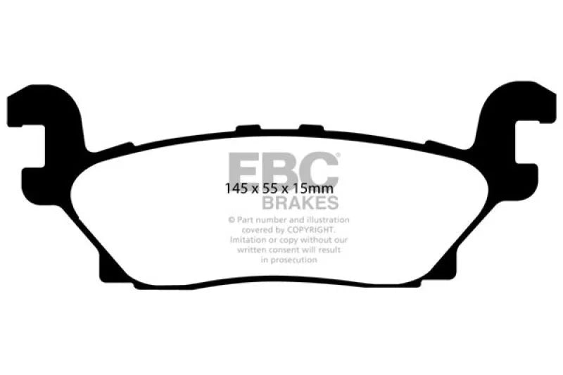 EBC 05-07 Hummer H3 3.5 Greenstuff Rear Brake Pads - Main Product View