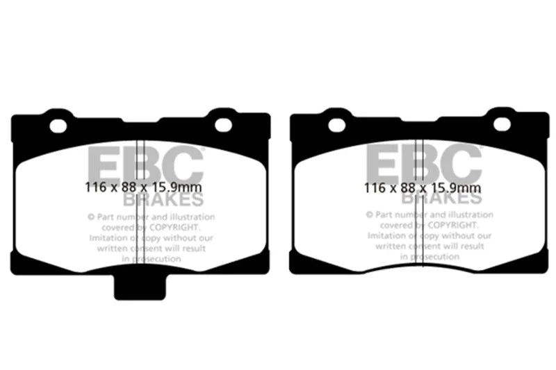 EBC 05-08 Acura RL 3.5 Redstuff Front Brake Pads - Main Product View