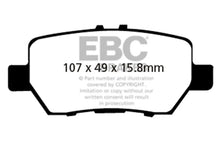 Load image into Gallery viewer, EBC 05-08 Acura RL 3.5 Ultimax2 Rear Brake Pads - Main Product View