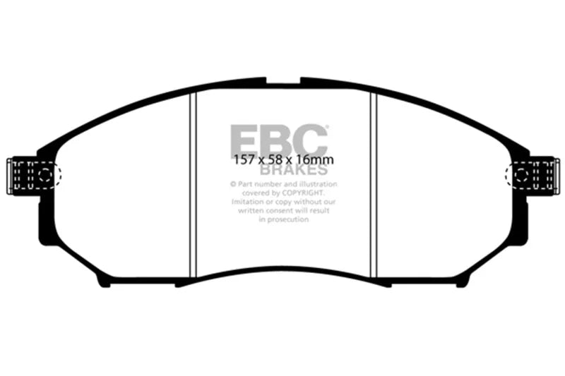 EBC 05-08 Infiniti G35 3.5 2WD Bluestuff Front Brake Pads - Main Product View