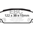 Load image into Gallery viewer, EBC 05-08 Pontiac Grand Prix 5.3 Redstuff Rear Brake Pads - Side View