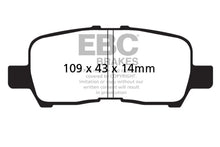 Load image into Gallery viewer, EBC 05-09 Buick Allure (Canada) 3.6 Greenstuff Rear Brake Pads - Main Product View