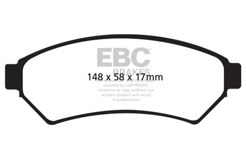 EBC 05-09 Buick Allure (Canada) 3.6 Ultimax2 Front Brake Pads - Main Product View