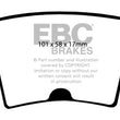 Load image into Gallery viewer, EBC 05-09 Chrysler 300 2.7 Redstuff Rear Brake Pads - Main Product View