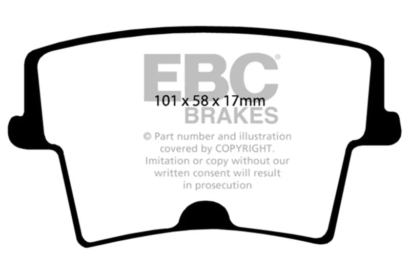 EBC 05-09 Chrysler 300 2.7 Yellowstuff Rear Brake Pads - Main Product View