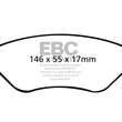 Load image into Gallery viewer, EBC 05-09 Ford Escape 2.3 Hybrid Ultimax2 Rear Brake Pads - Side View