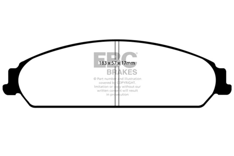 EBC 05-10 Chrysler 300C 5.7 Bluestuff Front Brake Pads - Main Product View