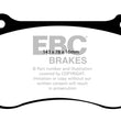 Load image into Gallery viewer, EBC 05-10 Chrysler 300C 6.1 SRT8 Ultimax2 Front Brake Pads - Side View