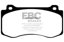 Load image into Gallery viewer, EBC 05-10 Chrysler 300C 6.1 SRT8 Ultimax2 Front Brake Pads - Side View