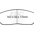 Load image into Gallery viewer, EBC 05-10 Ford Mustang 4.0 Bluestuff Front Brake Pads - Side View