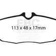 Load image into Gallery viewer, EBC 05-10 Ford Mustang 4.0 Yellowstuff Rear Brake Pads - Side View