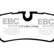 Load image into Gallery viewer, EBC 05-10 Land Rover LR3 4.4 Extra Duty Rear Brake Pads - Side View