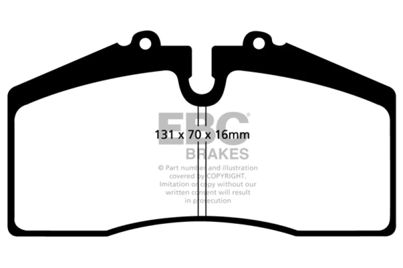 EBC 05+ Ford Saleen Mustang Brembo front calipers Redstuff Front Brake Pads - Main Product View