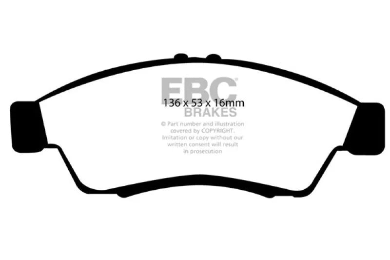 EBC 06-07 Suzuki Aerio 2.3 Greenstuff Front Brake Pads - Main Product View