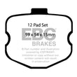 Load image into Gallery viewer, EBC 06-08 Chevrolet Corvette (C6) 7.0 (Z06) Redstuff Front Brake Pads - Main Product View