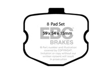 Load image into Gallery viewer, EBC 06-08 Chevrolet Corvette (C6) 7.0 (Z06) Yellowstuff Rear Brake Pads - Main Product View