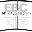 Load image into Gallery viewer, EBC 06-09 Buick Lucerne 3.8 Ultimax2 Rear Brake Pads - Main Product View