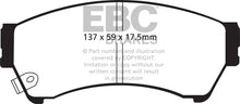 Load image into Gallery viewer, EBC 06-09 Ford Fusion 2.3 Redstuff Front Brake Pads - Main Product View
