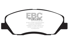 Load image into Gallery viewer, EBC 06-09 Hyundai Entourage 3.8 Ultimax2 Front Brake Pads - Main Product View