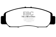 Load image into Gallery viewer, EBC 06-11 Acura CSX (Canada) 2.0 Redstuff Front Brake Pads - Main Product View
