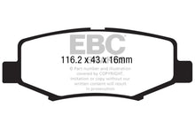 Load image into Gallery viewer, EBC 06-11 Dodge Nitro 3.7 Greenstuff Rear Brake Pads - Main Product View