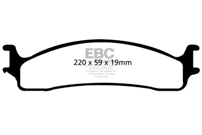 EBC 06-11 Dodge Ram 1500 Mega Cab 2WD Extra Duty Front Brake Pads - Main Product View
