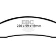 Load image into Gallery viewer, EBC 06-11 Dodge Ram 1500 Mega Cab 2WD Yellowstuff Front Brake Pads - Main Product View