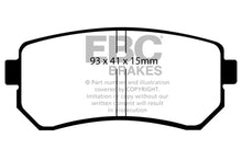 Load image into Gallery viewer, EBC 06-11 Hyundai Accent 1.6 Redstuff Rear Brake Pads - Main Product View