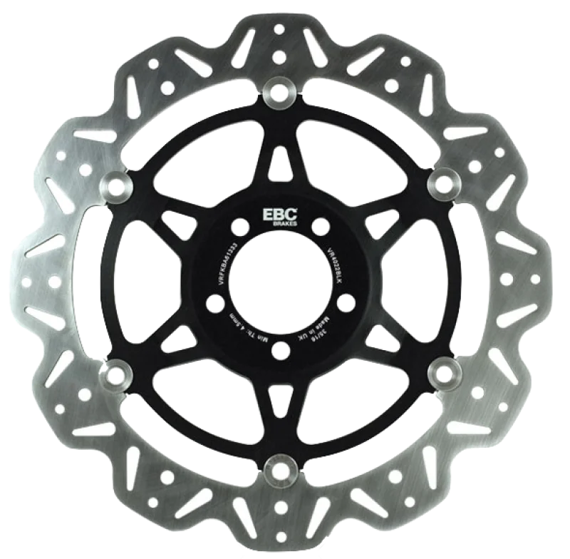 EBC 06-14 Yamaha FZ1 Front Left/Right Vee Floating Black Rotor
