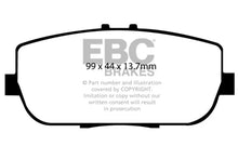 Load image into Gallery viewer, EBC 06-15 Mazda Miata MX5 2.0 Greenstuff Rear Brake Pads - Side View