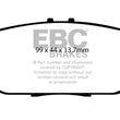 Load image into Gallery viewer, EBC 06-15 Mazda Miata MX5 2.0 Yellowstuff Rear Brake Pads - Side View