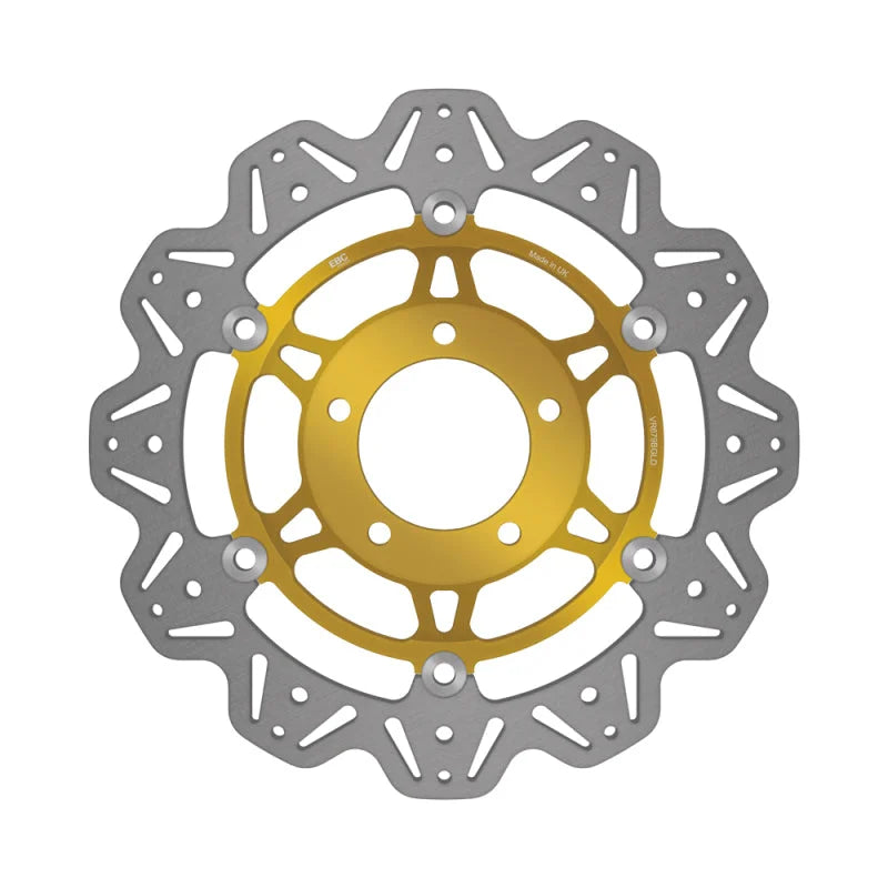 EBC 06-15 Triumph Hinckley Tiger 1050 Radial Caliper Front Left/Right Vee Floating Gold Rotor
