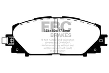 Load image into Gallery viewer, EBC 06+ Toyota Yaris 1.5 Ultimax2 Front Brake Pads - Side View