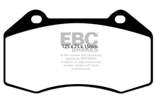 Load image into Gallery viewer, EBC 07-08 Chevrolet Cobalt 2.0 Supercharged (SS) Greenstuff Front Brake Pads - Side View