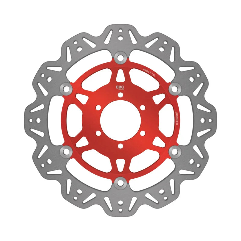 EBC 07-08 Ducati Monster 400 ie Japan Front Left/Right Vee Floating Red Rotor