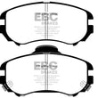 Load image into Gallery viewer, EBC 07-08 Hyundai Elantra 2.0 Redstuff Front Brake Pads - Side View