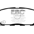 Load image into Gallery viewer, EBC 07-08 Infiniti G35 3.5 Sport Bluestuff Rear Brake Pads - Main Product View