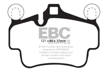 Load image into Gallery viewer, EBC 07-08 Porsche 911 (997) (Cast Iron Rotor only) 3.6 Carrera 2 Redstuff Front Brake Pads - Side View
