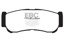 Load image into Gallery viewer, EBC 07-09 Hyundai Santa Fe 2.7 Yellowstuff Rear Brake Pads - Main Product View