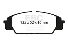 Load image into Gallery viewer, EBC 07-11 Acura CSX (Canada) 2.0 Type S Redstuff Front Brake Pads - Main Product View