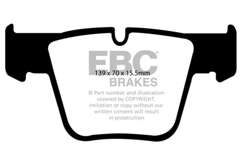 EBC 07-11 Mercedes-Benz CL63 AMG 6.2 Yellowstuff Front Brake Pads - Main Product View