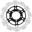 Load image into Gallery viewer, EBC 07-12 Kawasaki ZX6R ZX 600 P/R Front Left/Right Vee Floating Black Rotor